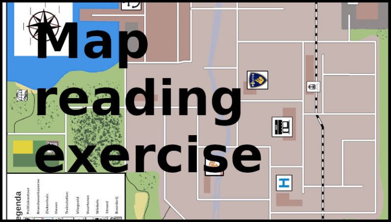 Map reading exercise.