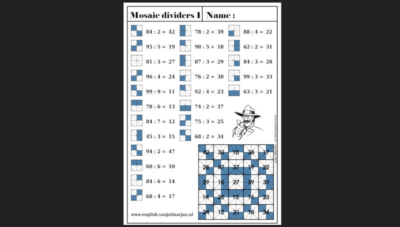 Mosaic dividers