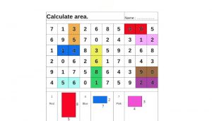 Calculating area and perimeter game