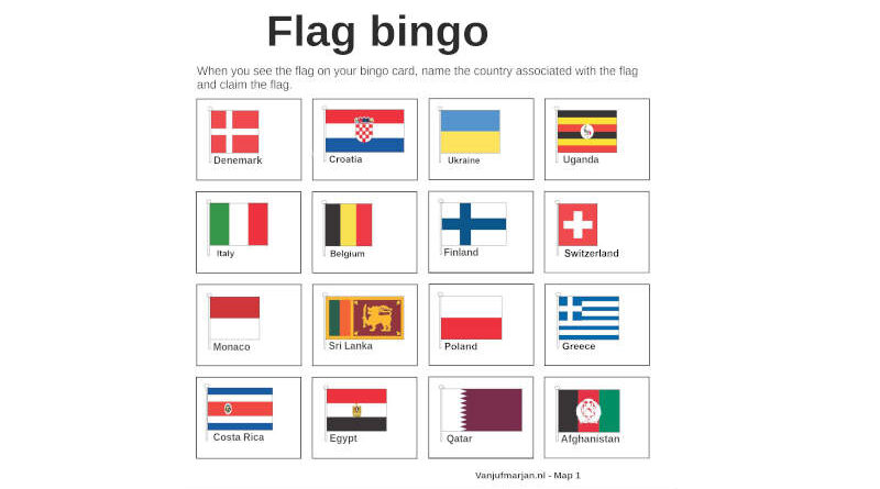Flag Bingo