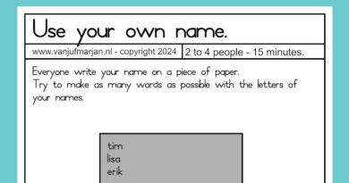 Use your own name