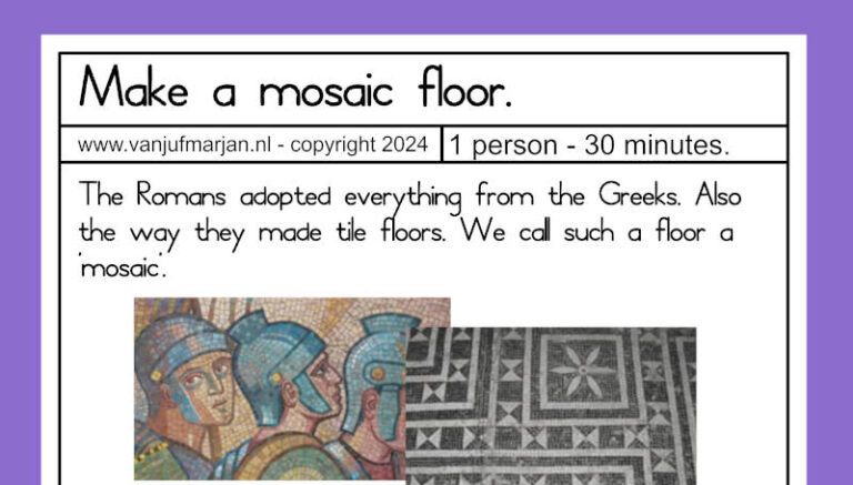 Choice box – Mosaic floor