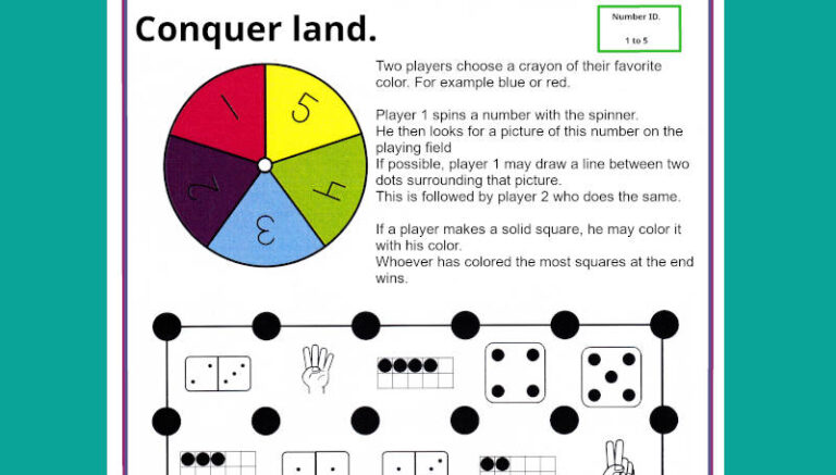Conquer land – add up to 10 or 12