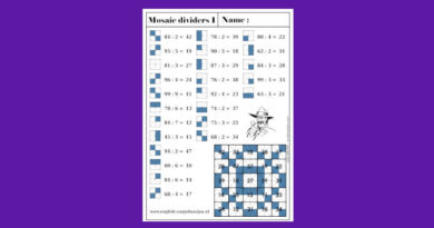 Mosaic dividers